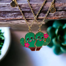 Load image into Gallery viewer, Cactus Cutie BFF Necklaces