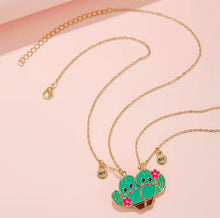 Load image into Gallery viewer, Cactus Cutie BFF Necklaces