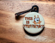 Load image into Gallery viewer, This is Trifficult-Zipper Pull