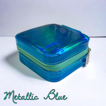 Load image into Gallery viewer, Metallic Travel Jewelry Case