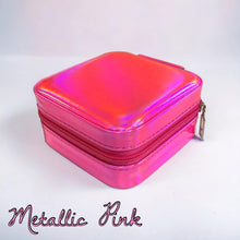Load image into Gallery viewer, Metallic Travel Jewelry Case