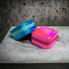 Load image into Gallery viewer, Metallic Travel Jewelry Case