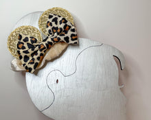 Load image into Gallery viewer, Minnie Leopard Scrunchie