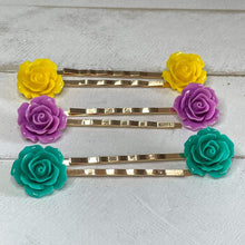 Load image into Gallery viewer, Wild Roses Bobby-pins Set