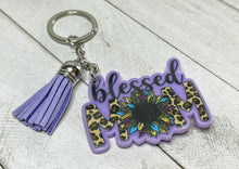 Load image into Gallery viewer, Blessed Mom Keychain