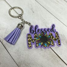 Load image into Gallery viewer, Blessed Mom Keychain