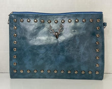 Load image into Gallery viewer, Blue Steel Wristlet