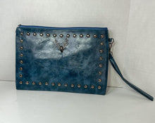 Load image into Gallery viewer, Blue Steel Wristlet