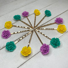 Load image into Gallery viewer, Wild Roses Bobby-pins Set