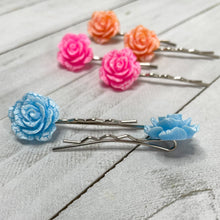 Load image into Gallery viewer, Crackle Rose Bobby-pins Set