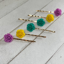 Load image into Gallery viewer, Wild Roses Bobby-pins Set
