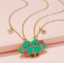 Load image into Gallery viewer, Cactus Cutie BFF Necklaces
