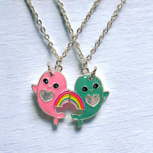 Load image into Gallery viewer, Narwhal BFF Necklaces
