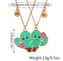 Load image into Gallery viewer, Cactus Cutie BFF Necklaces
