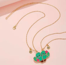 Load image into Gallery viewer, Cactus Cutie BFF Necklaces
