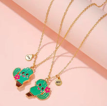 Load image into Gallery viewer, Cactus Cutie BFF Necklaces
