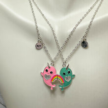 Load image into Gallery viewer, Narwhal BFF Necklaces
