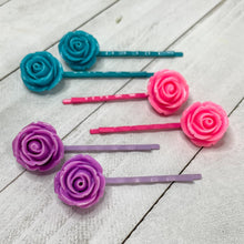 Load image into Gallery viewer, Spring Roses Bobby-pins Set
