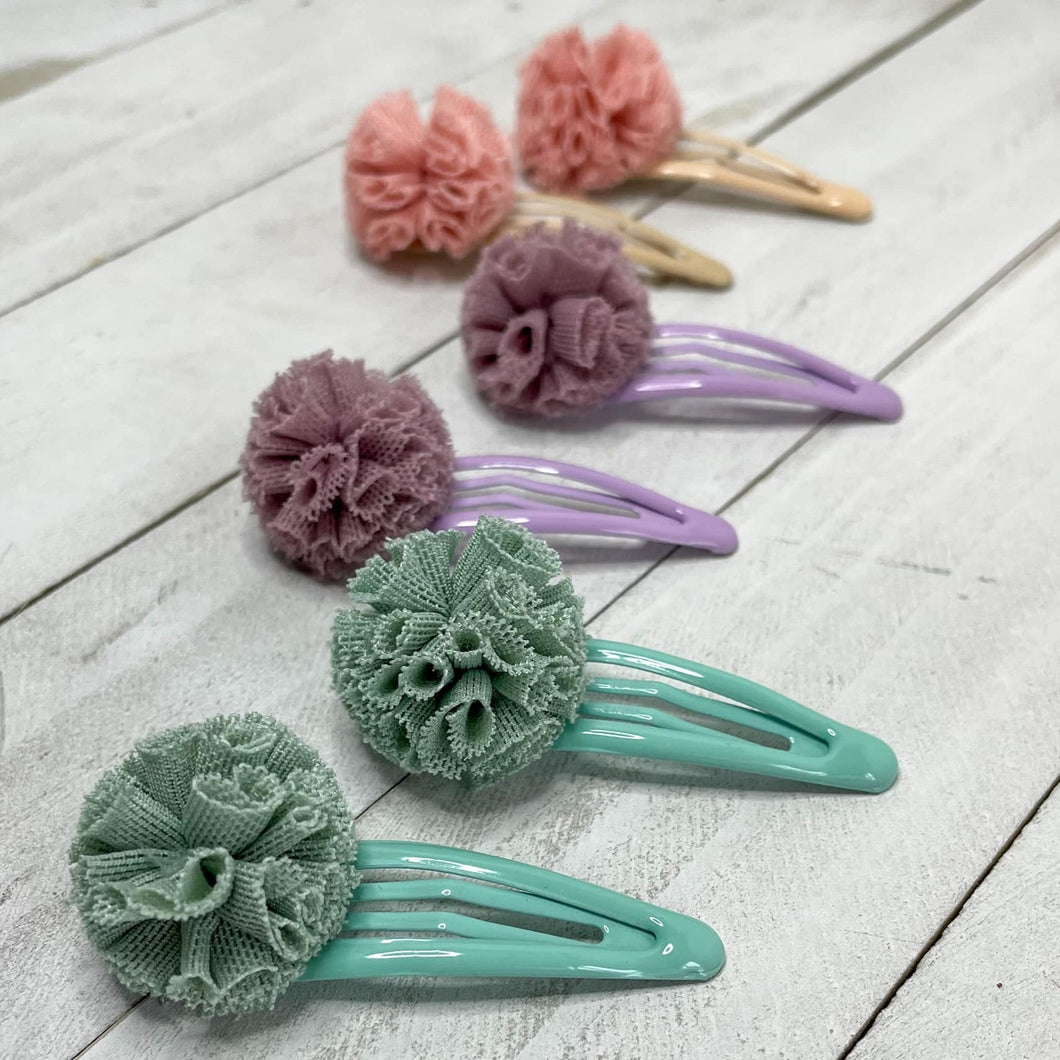 Pastel Lace Clip Set