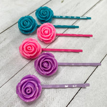 Load image into Gallery viewer, Spring Roses Bobby-pins Set
