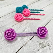 Load image into Gallery viewer, Spring Roses Bobby-pins Set
