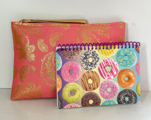 Load image into Gallery viewer, Coral Paisley Wristlet
