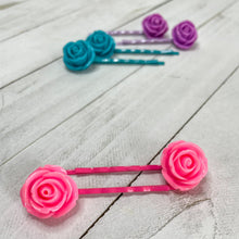 Load image into Gallery viewer, Spring Roses Bobby-pins Set
