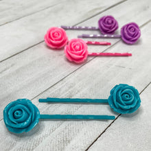 Load image into Gallery viewer, Spring Roses Bobby-pins Set
