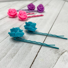 Load image into Gallery viewer, Spring Roses Bobby-pins Set
