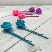 Load image into Gallery viewer, Spring Roses Bobby-pins Set
